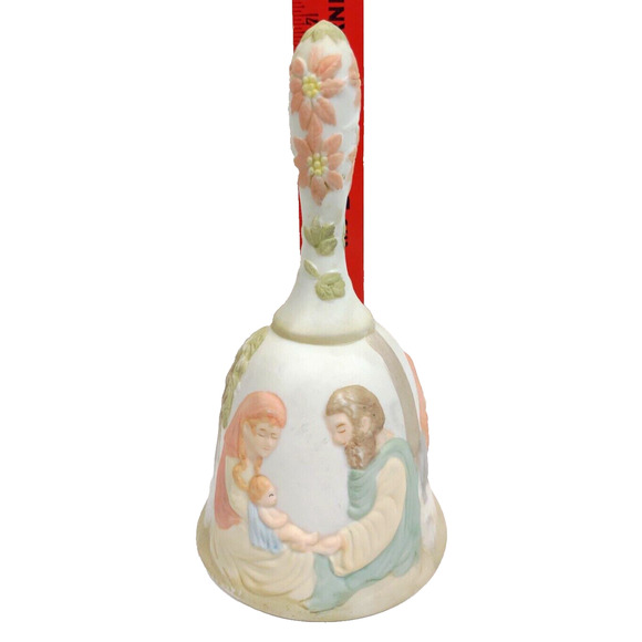 Vintage 1982 Lefton Nativity Bell Christopher Collection Come All Ye Faithful - Picture 6 of 6